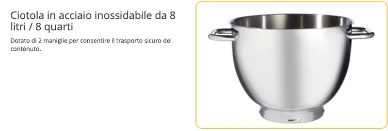 Ⓜ️🔵🔵🔵 Hamilton Beach commercial CPM800-CE - Impastatrice planetaria PROFESSIONALE, 8 kg, 1500W, corpo in alluminio pressofuso, accessori inox