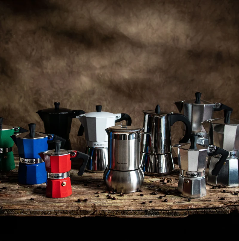 Caffettiera Alluminio - azzurra