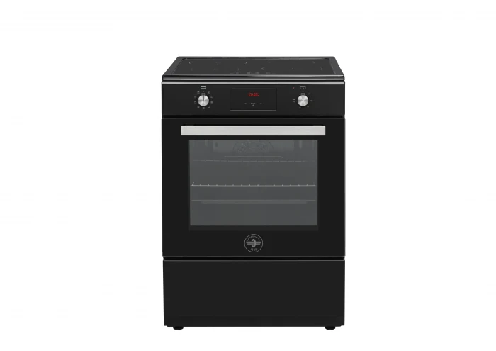 Ⓜ️🔵🔵🔵 LA GERMANIA SE664INE - Cucina, Piano Induzione, Nero Opaco, Serie Futura, 4 Zone a induzione, Forno Elettrico Multifunzione, 60x60 cm, Nuova Classe A
