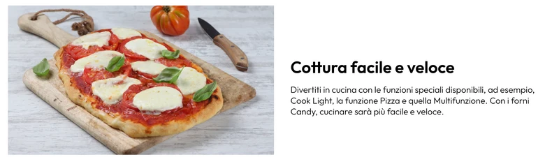 Ⓜ️🔵🔵🔵 CANDY FMBC 565 Pizza - [📦🚨Spedizione immediata!🚚💨] Forno elettrico da incasso con Funzione Pizza, Ventilato, 65 litri, Contenuti Extra in App, Classe A+, Nero, L x P x A (mm) 595 x 595 x 568