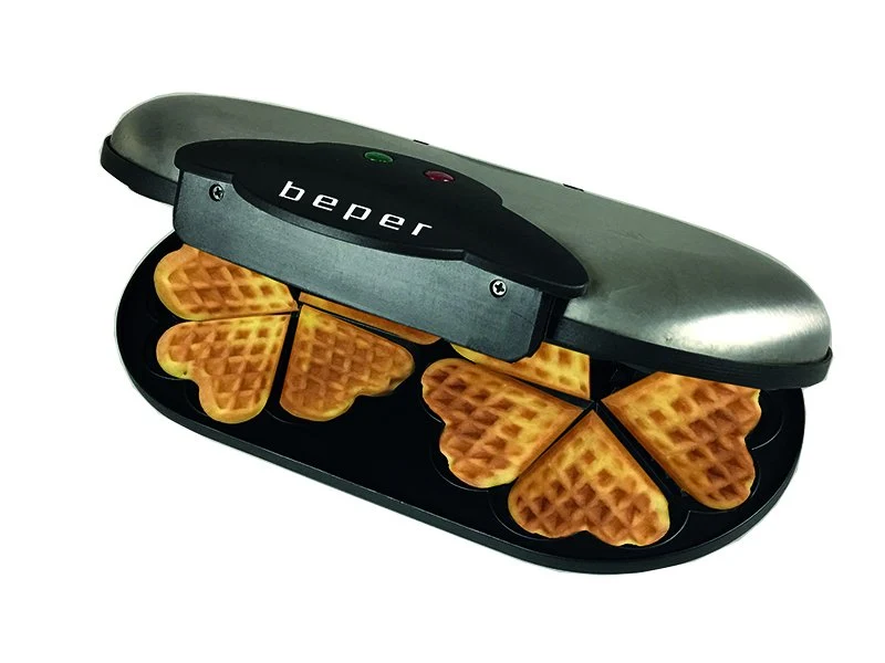 Ⓜ️🔵🔵🔵 Beper BT.604 - [📦🚨Spedizione immediata!🚚💨] Piastra per waffle a cuore doppio