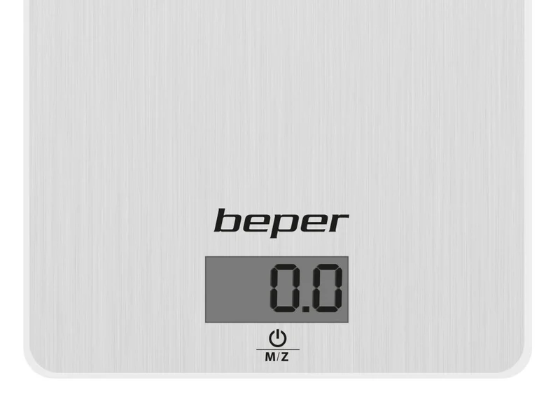 Ⓜ️🔵🔵🔵 Beper 90.131 - [📦🚨Spedizione immediata!🚚💨] Bilancia da cucina elettronica, Acciaio Inox