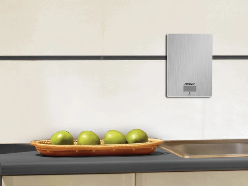 Ⓜ️🔵🔵🔵 Beper 90.131 - [📦🚨Spedizione immediata!🚚💨] Bilancia da cucina elettronica, Acciaio Inox