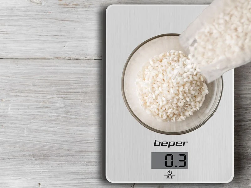 Ⓜ️🔵🔵🔵 Beper 90.131 - [📦🚨Spedizione immediata!🚚💨] Bilancia da cucina elettronica, Acciaio Inox