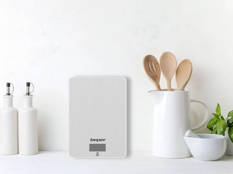 Ⓜ️🔵🔵🔵 Beper 90.131 - [📦🚨Spedizione immediata!🚚💨] Bilancia da cucina elettronica, Acciaio Inox