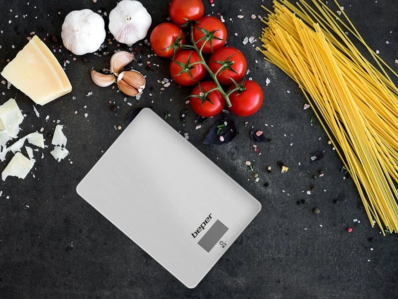 Ⓜ️🔵🔵🔵 Beper 90.131 - [📦🚨Spedizione immediata!🚚💨] Bilancia da cucina elettronica, Acciaio Inox