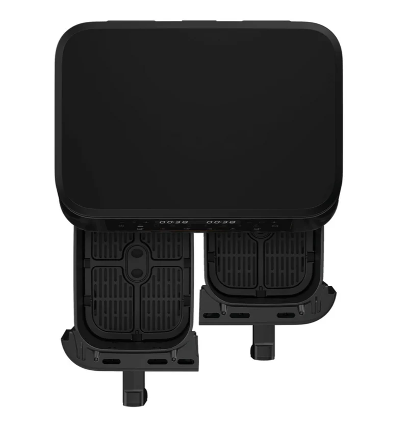 Ⓜ️🔵🔵🔵 Haier HAF3AD 011 - [📦🚨Spedizione immediata!🚚💨] Friggitrice ad aria a doppio cestello Capacità massima 11 L, Potenza 3000W, 8 funzioni in 1, LAVABILE IN LAVASTOVIGLIE