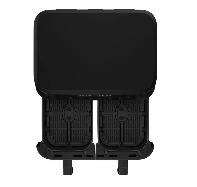 Ⓜ️🔵🔵🔵 Haier HAF3AD 011 - [📦🚨Spedizione immediata!🚚💨] Friggitrice ad aria a doppio cestello Capacità massima 11 L, Potenza 3000W, 8 funzioni in 1, LAVABILE IN LAVASTOVIGLIE