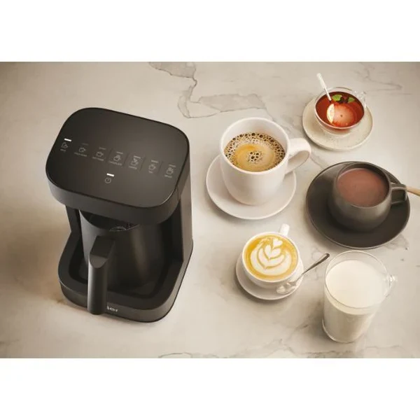 Ⓜ️🔵🔵🔵 Haier HMB5A 011 - [📦🚨Spedizione immediata!🚚💨] Multi Beverage (caffè, infusi, tè, montalatte, cioccolata, latte, orzo) I-Master Serie 5 Nero, Salvaspazio 3 in 1, 6 programmi automatici