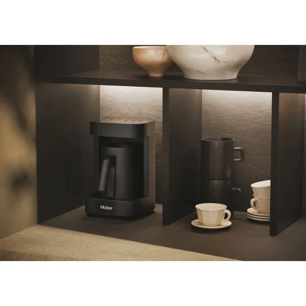 Ⓜ️🔵🔵🔵 Haier HMB5A 011 - [📦🚨Spedizione immediata!🚚💨] Multi Beverage (caffè, infusi, tè, montalatte, cioccolata, latte, orzo) I-Master Serie 5 Nero, Salvaspazio 3 in 1, 6 programmi automatici