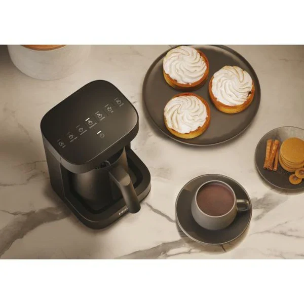 Ⓜ️🔵🔵🔵 Haier HMB5A 011 - [📦🚨Spedizione immediata!🚚💨] Multi Beverage (caffè, infusi, tè, montalatte, cioccolata, latte, orzo) I-Master Serie 5 Nero, Salvaspazio 3 in 1, 6 programmi automatici