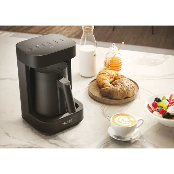 Ⓜ️🔵🔵🔵 Haier HMB5A 011 - [📦🚨Spedizione immediata!🚚💨] Multi Beverage (caffè, infusi, tè, montalatte, cioccolata, latte, orzo) I-Master Serie 5 Nero, Salvaspazio 3 in 1, 6 programmi automatici
