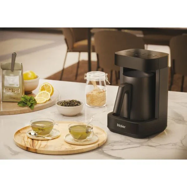 Ⓜ️🔵🔵🔵 Haier HMB5A 011 - [📦🚨Spedizione immediata!🚚💨] Multi Beverage (caffè, infusi, tè, montalatte, cioccolata, latte, orzo) I-Master Serie 5 Nero, Salvaspazio 3 in 1, 6 programmi automatici