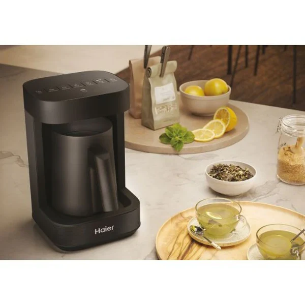 Ⓜ️🔵🔵🔵 Haier HMB5A 011 - [📦🚨Spedizione immediata!🚚💨] Multi Beverage (caffè, infusi, tè, montalatte, cioccolata, latte, orzo) I-Master Serie 5 Nero, Salvaspazio 3 in 1, 6 programmi automatici