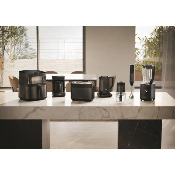 Ⓜ️🔵🔵🔵 Haier HMB5A 011 - [📦🚨Spedizione immediata!🚚💨] Multi Beverage (caffè, infusi, tè, montalatte, cioccolata, latte, orzo) I-Master Serie 5 Nero, Salvaspazio 3 in 1, 6 programmi automatici
