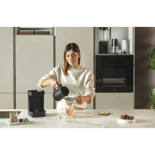 Ⓜ️🔵🔵🔵 Haier HMB5A 011 - [📦🚨Spedizione immediata!🚚💨] Multi Beverage (caffè, infusi, tè, montalatte, cioccolata, latte, orzo) I-Master Serie 5 Nero, Salvaspazio 3 in 1, 6 programmi automatici