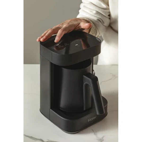 Ⓜ️🔵🔵🔵 Haier HMB5A 011 - [📦🚨Spedizione immediata!🚚💨] Multi Beverage (caffè, infusi, tè, montalatte, cioccolata, latte, orzo) I-Master Serie 5 Nero, Salvaspazio 3 in 1, 6 programmi automatici