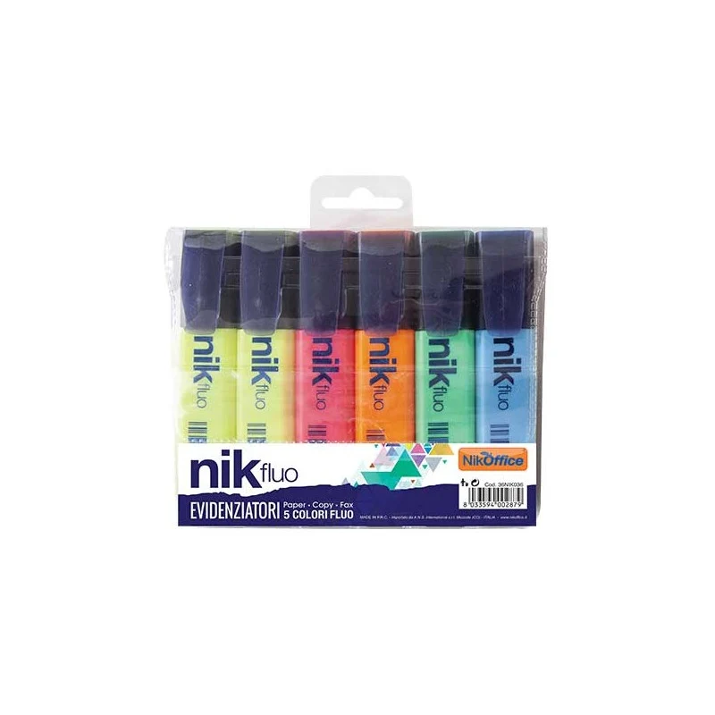 Nik Evidenziatori New 6 Pz Bl Fluo