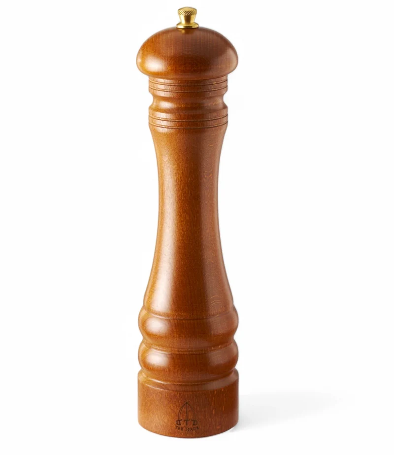 Ⓜ️🔵🔵🔵 Tre Spade TOR 26 - Macinapepe, prodotto artigianalmente in Italia, 26 cm, legno pregiato di faggio a lunga stagionatura, color noce, meccanismo speciale ad alta capacità, Macine coniche in acciaio speciale temprato