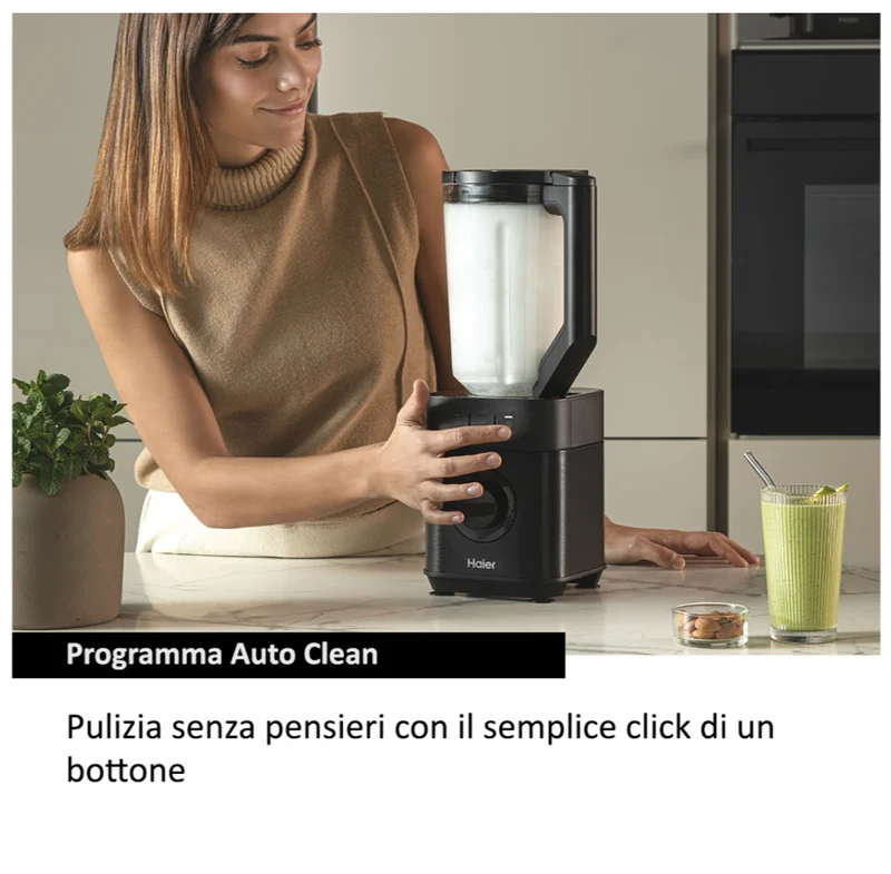 Ⓜ️🔵🔵🔵 Haier HBL5B2 011 - [📦🚨Spedizione immediata!🚚💨] Frullatore I-Master Serie 5, Obsidian Grey, SENZA BPA, 6 lame in acciaio inox, Caraffa in vetro da 2 litri, 3 programmi