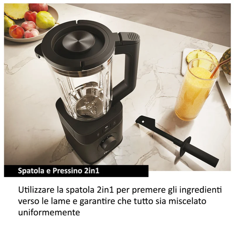 Ⓜ️🔵🔵🔵 Haier HBL5B2 011 - [📦🚨Spedizione immediata!🚚💨] Frullatore I-Master Serie 5, Obsidian Grey, SENZA BPA, 6 lame in acciaio inox, Caraffa in vetro da 2 litri, 3 programmi