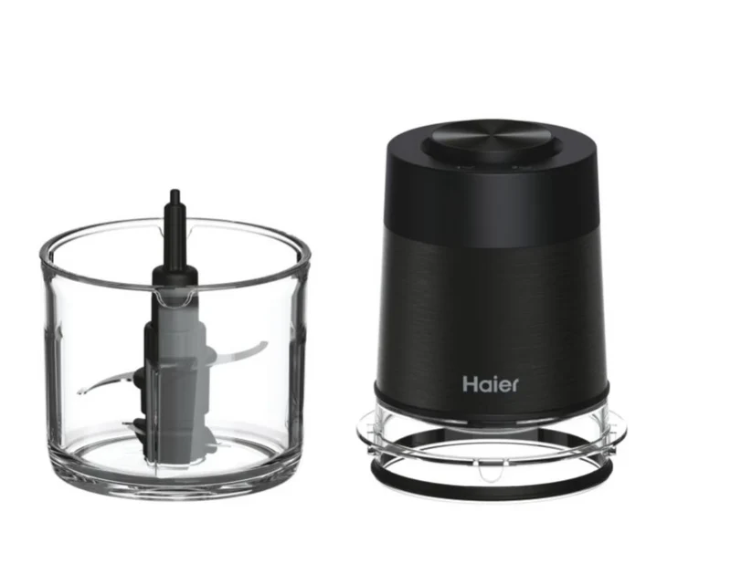 Ⓜ️🔵🔵🔵 Haier HCH5B1 011 - [📦🚨Spedizione immediata!🚚💨] Tritatutto I-Master Serie 5, Nero, 4 lame in acciaio inox, 2 livelli di velocità, Ciotola in vetro 0,5 litri