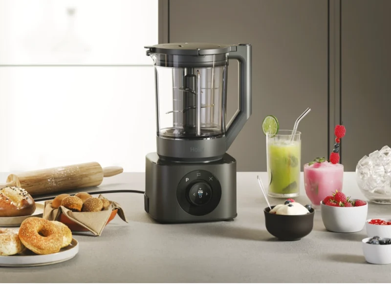 Ⓜ️🔵🔵🔵 Haier HBL7W5 011 - [📦🚨Spedizione immediata!🚚💨] Frullatore I-Master Serie 7, Obsidian Grey, 6 lame in acciaio inox, 2 litri, caraffa in Tritan (senza BPA, BPA FREE), con lame impastatrici, anche per cibi caldi, lavabile in lavastoviglie