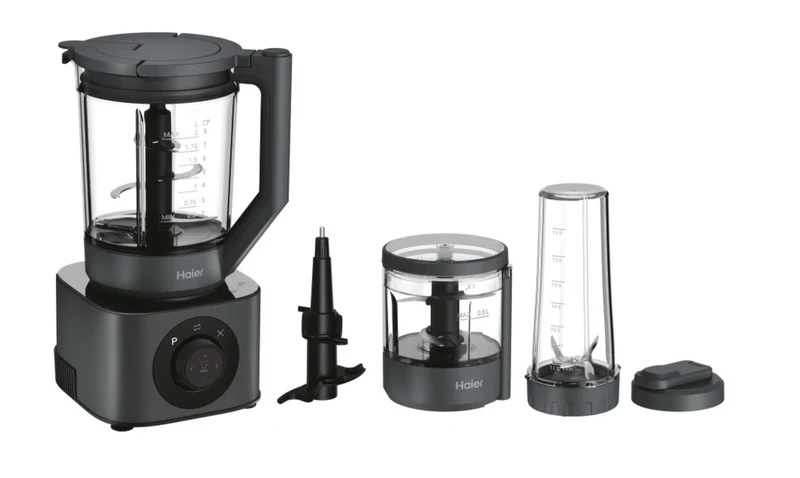 Ⓜ️🔵🔵🔵 Haier HBL7W5 011 - [📦🚨Spedizione immediata!🚚💨] Frullatore I-Master Serie 7, Obsidian Grey, 6 lame in acciaio inox, 2 litri, caraffa in Tritan (senza BPA, BPA FREE), con lame impastatrici, anche per cibi caldi, lavabile in lavastoviglie