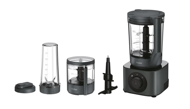 Ⓜ️🔵🔵🔵 Haier HBL7W5 011 - [📦🚨Spedizione immediata!🚚💨] Frullatore I-Master Serie 7, Obsidian Grey, 6 lame in acciaio inox, 2 litri, caraffa in Tritan (senza BPA, BPA FREE), con lame impastatrici, anche per cibi caldi, lavabile in lavastoviglie