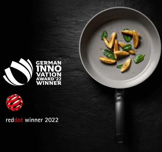 Ⓜ️🔵🔵🔵 Fissler Padella - Padella, Serie Ceratal Comfort, Capacità 1.1 Litri, Diametro 20 cm, Impugnatura ergonomica, Rivestimento ceramico Ceratal grigio (esterna/interna), Fondo Fissler CookStar