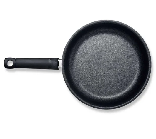 Ⓜ️🔵🔵🔵 Fissler Padella - Padella, Serie Adamant Premium, Capacità 1.1 Litri, Diametro 20 cm, Acciaio inox lucidato (esterna)/ Nero (interna), Impugnatura ergonomica, Fondo Fissler CookStar