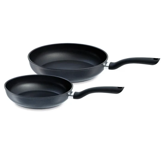 Ⓜ️🔵🔵🔵 Fissler Set 2 Padelle - Set 2 pezzi, Serie Cenit, Alluminio, Impugnatura ergonomica, Rivestimento antiaderente 3 strati