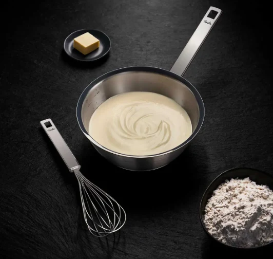 Ⓜ️🔵🔵🔵 Fissler Padella Conica - Padella conica, Serie Original-Profi Collection, Capacità 1.9 Litri, Diametro 20 cm, Acciaio inox satinato (esterna)/ Acciaio inox lucidato (interna), Manico acciaio inox 18/10 satinato con occhiello, Fondo Fissler CookStar
