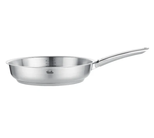 Ⓜ️🔵🔵🔵 Fissler Padella - Padella, Serie Pure Collection, Capacità 3 Litri, Diametro 28 cm, Acciaio inox satinato (esterna)/ Acciaio inox lucidato (interna), Manico acciaio inox lucidato, Fondo Superthermic
