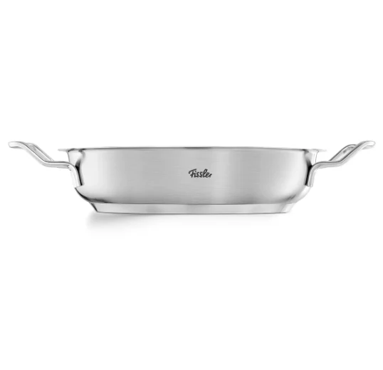 Ⓜ️🔵🔵🔵 Fissler Tegame - Tegame, Serie Original-Profi Collection, Capacità 2 Litri, Diametro 24 cm, Acciaio inox satinato (esterna)/ Acciaio inox lucidato (interna), Manici ergonomici, Fondo Fissler CookStar