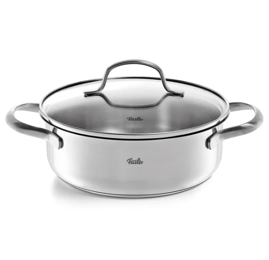 Ⓜ️🔵🔵🔵 Fissler Casseruola - Casseruola, Serie San Francisco, Capacità 1.2 Litri, Diametro 16 cm, Acciaio inox satinato (esterna)/ Acciaio inox lucidato (interna), Manici in acciaio inox, Fondo Superthermic