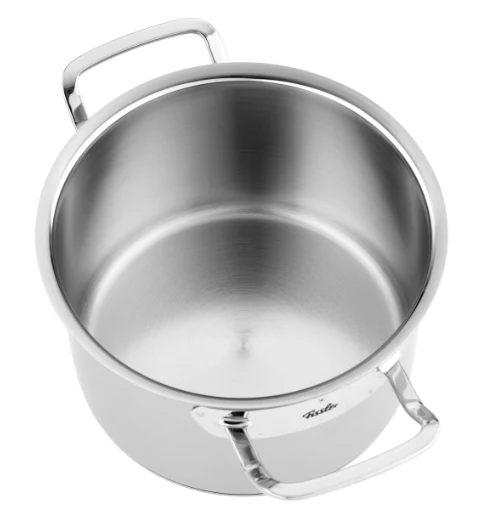 Ⓜ️🔵🔵🔵 Fissler Pentola - Pentola, Serie Original-Profi Collection, Capacità 4 Litri, Diametro 20 cm, Acciaio inox satinato (esterna)/ Acciaio inox lucidato (interna), Manici ergonomici, Coperchio in metallo, Fondo Fissler CookStar