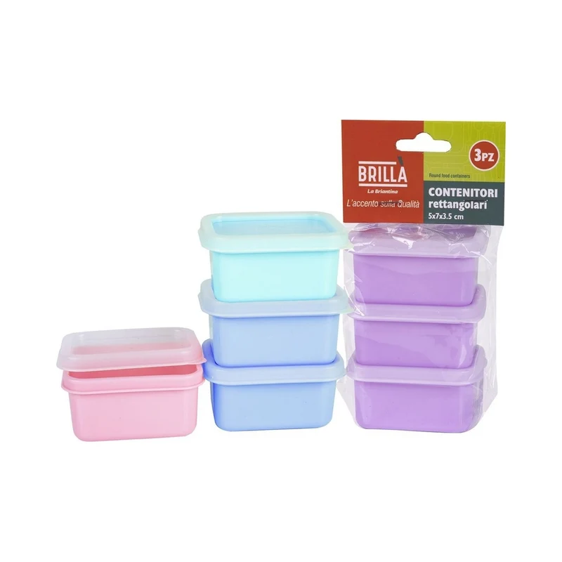 Contenitori Rettangolari Set 3Pz