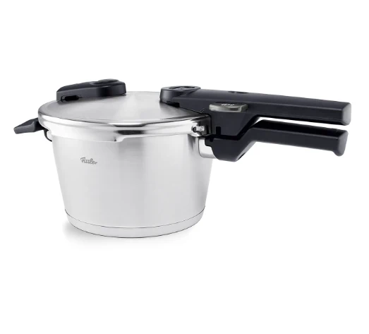 Ⓜ️🔵🔵🔵 Fissler Vitaquick Premium - Pentola a pressione, Capacità 2.5 Litri, Diametro 18 cm, Acciaio inox satinato (esterna)/ Acciaio inox lucidato (interna), Fondo Superthermic, 2 impostazioni di cottura