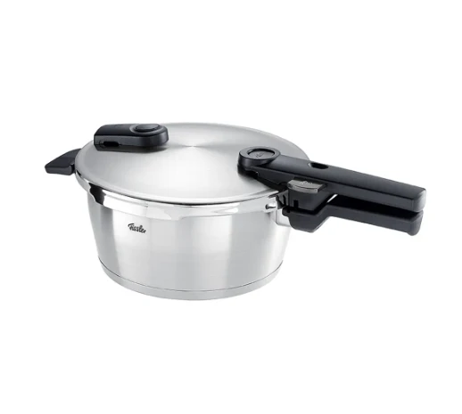 Ⓜ️🔵🔵🔵 Fissler Vitaquick Premium - Pentola a pressione, Capacità 3.5 Litri, Diametro 22 cm, Acciaio inox satinato (esterna)/ Acciaio inox lucidato (interna), Fondo Superthermic, 2 impostazioni di cottura