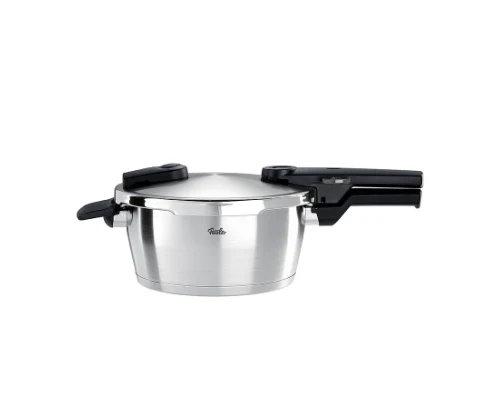 Ⓜ️🔵🔵🔵 Fissler Vitaquick Premium - Pentola a pressione, Capacità 3.5 Litri, Diametro 22 cm, Acciaio inox satinato (esterna)/ Acciaio inox lucidato (interna), Fondo Superthermic, 2 impostazioni di cottura