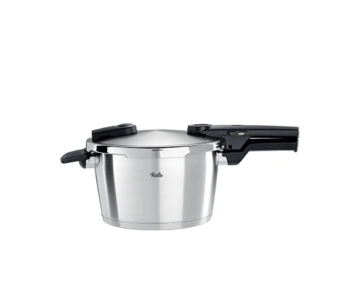 Ⓜ️🔵🔵🔵 Fissler Vitaquick Premium - Pentola a pressione, Capacità 4.5 Litri, Diametro 22 cm, Acciaio inox satinato (esterna)/ Acciaio inox lucidato (interna), Fondo Superthermic, 2 impostazioni di cottura