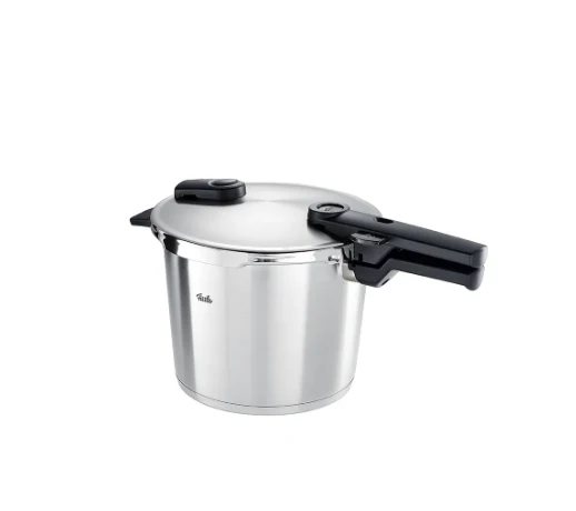 Ⓜ️🔵🔵🔵 Fissler Vitaquick Premium - Pentola a pressione, Capacità 6 Litri, Diametro 22 cm, Acciaio inox satinato (esterna)/ Acciaio inox lucidato (interna), Fondo Superthermic, 2 impostazioni di cottura