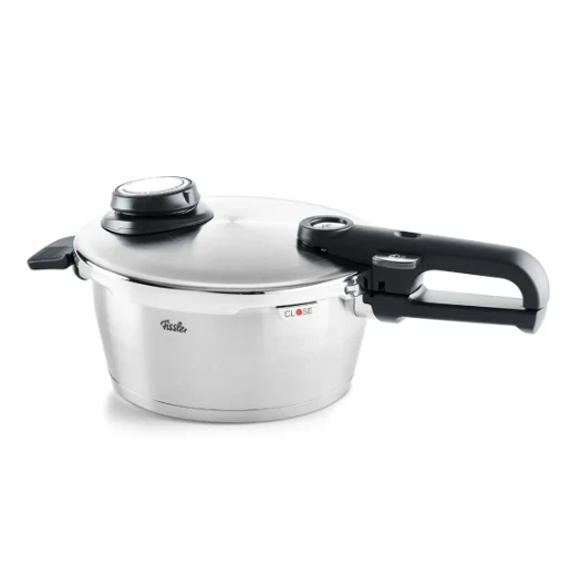 Ⓜ️🔵🔵🔵 Fissler Vitavit Premium - Pentola a pressione, Capacità 3.5 Litri, Diametro 22 cm, Acciaio inox, Cestello per cottura a vapore, Sistema di regolazione della pressione a 3 livelli