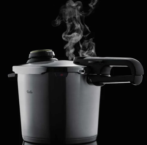 Ⓜ️🔵🔵🔵 Fissler Vitavit Premium - Pentola a pressione, Capacità 3.5 Litri, Diametro 22 cm, Acciaio inox, Cestello per cottura a vapore, Sistema di regolazione della pressione a 3 livelli