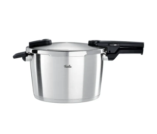 Ⓜ️🔵🔵🔵 Fissler Vitaquick Premium - Pentola a pressione, Capacità 8 Litri, Diametro 26 cm, Acciaio inox satinato (esterna)/ Acciaio inox lucidato (interna), 2 impostazioni di cottura, Fondo Superthermic