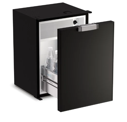 Ⓜ️🔵🔵🔵 Vitrifrigo C42DWL CHR - Frigo-Freezer, A cassetto, 42 Litri, Nero, Luce LED, A x L x P 53.2x38x38.4 cm