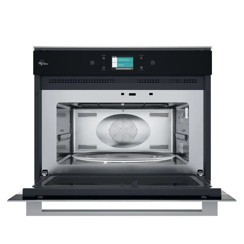 Ⓜ️🔵🔵🔵 Hotpoint ARISTON MP 9P6 IX HA - Forno a microonde da incasso, combinato grill, con funzione vapore, crisp e ventilato, acciaio inox e vetro nero