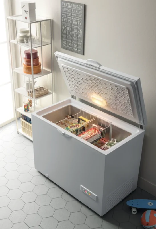 Ⓜ️🔵🔵🔵 Indesit OS 2A 300 H - Congelatore orizzontale, libera installazione, bianco, 315 litri, Nuova classe E (ex A++)