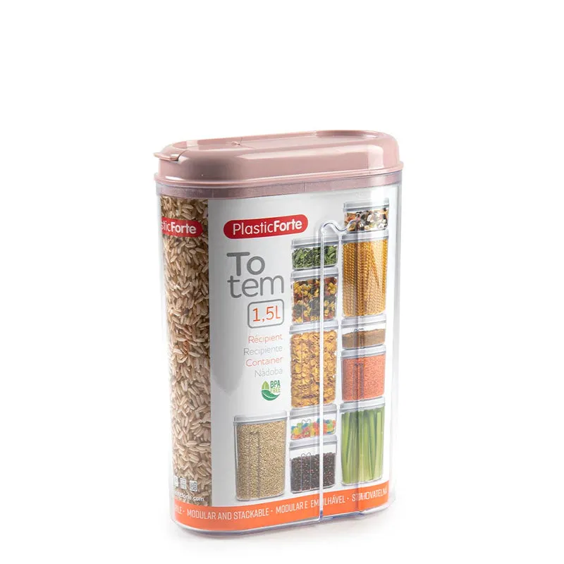 PlasticForte® Recipiente Totem 1,5L Ps21